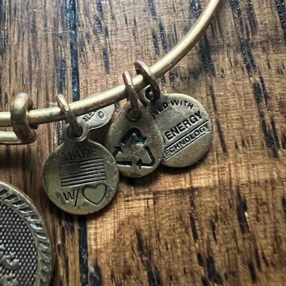 Alex and Ani collectible retired seven swords gold adjustable bracelet - Picture 3 of 5
